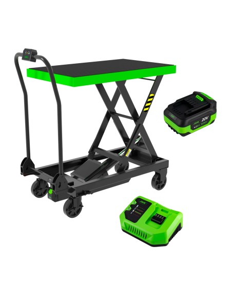 MESA HIDRÁULICA A BATERÍA - 500KG CON BATERÍA Y CARGADOR INCLUIDOS