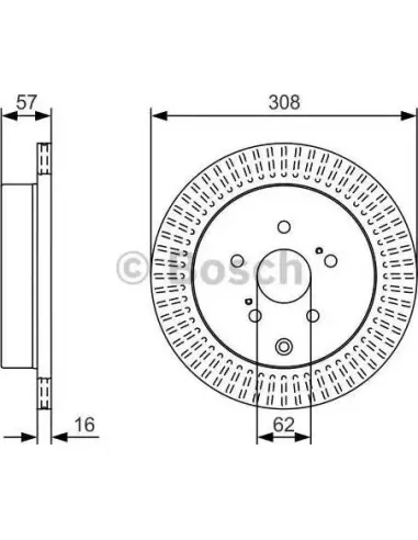 Disco de freno Bosch 0986479T16