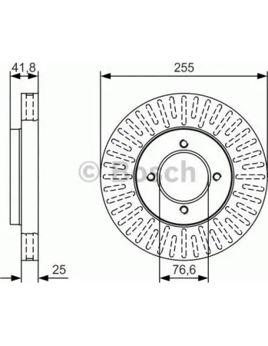 Disco de freno Bosch 0986479T25