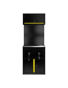CONJUNTO DE MUEBLES MODULARES (9 PCS) - EXTENSIÓN DE ARMARIO PARA CARRETES (REF.18403) - AMARILLO