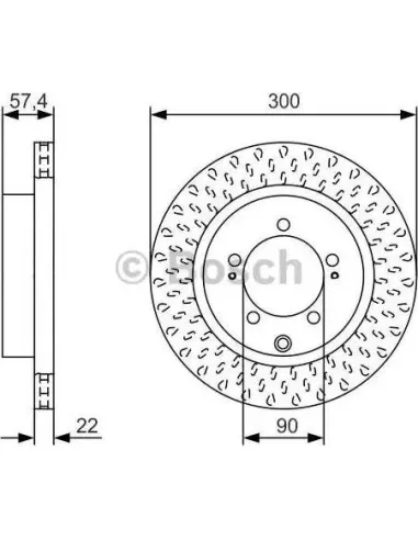 Disco de freno Bosch 0986479T33