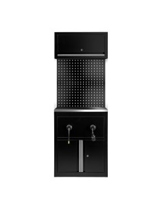 CONJUNTO DE MUEBLES MODULARES (9 PCS) - EXTENSIÓN DE ARMARIO PARA CARRETES (REF.18403) - PLATA