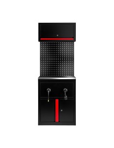 CONJUNTO DE MUEBLES MODULARES (9 PCS) - EXTENSIÓN DE ARMARIO PARA CARRETES (REF.18403) - ROJO