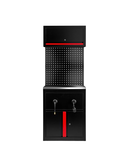 CONJUNTO DE MUEBLES MODULARES (9 PCS) - EXTENSIÓN DE ARMARIO PARA CARRETES (REF.18403) - ROJO