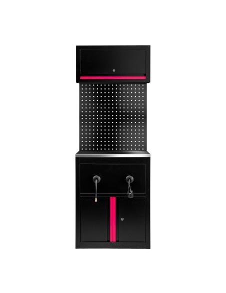 CONJUNTO DE MUEBLES MODULARES (9 PCS) - EXTENSIÓN DE ARMARIO PARA CARRETES (REF.18403) - ROSA