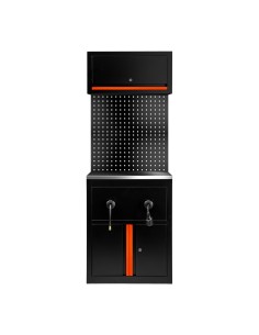 CONJUNTO DE MUEBLES MODULARES (9 PCS) - EXTENSIÓN DE ARMARIO PARA CARRETES (REF.18403) - NARANJA