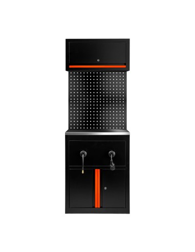 CONJUNTO DE MUEBLES MODULARES (9 PCS) - EXTENSIÓN DE ARMARIO PARA CARRETES (REF.18403) - NARANJA