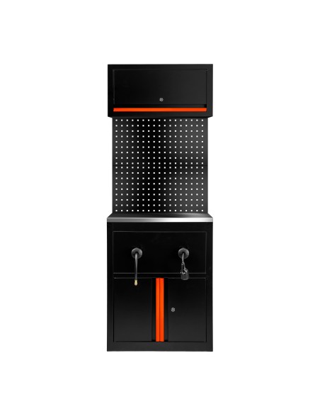CONJUNTO DE MUEBLES MODULARES (9 PCS) - EXTENSIÓN DE ARMARIO PARA CARRETES (REF.18403) - NARANJA