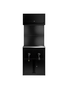 CONJUNTO DE MUEBLES MODULARES (9 PCS) - EXTENSIÓN DE ARMARIO PARA CARRETES (REF.18403) - NEGRO