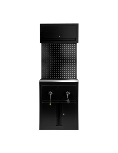 CONJUNTO DE MUEBLES MODULARES (9 PCS) - EXTENSIÓN DE ARMARIO PARA CARRETES (REF.18403) - NEGRO