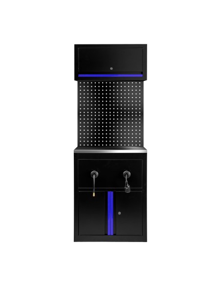 CONJUNTO DE MUEBLES MODULARES (9 PCS) - EXTENSIÓN DE ARMARIO PARA CARRETES (REF.18403) - AZUL