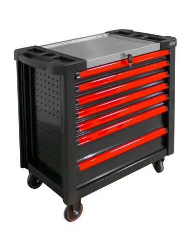 CARRO DE HERRAMIENTAS XL CON 7 CAJONES VACÍO ROJO - VACÍO