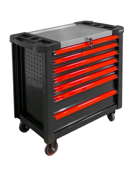 CARRO DE HERRAMIENTAS XL CON 7 CAJONES VACÍO ROJO - VACÍO