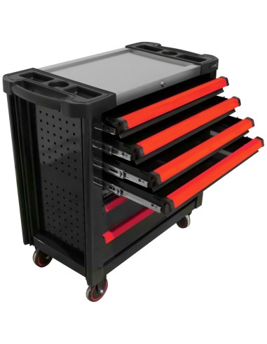 CARRO DE HERRAMIENTAS XL CON 7 CAJONES VACÍO ROJO - VACÍO