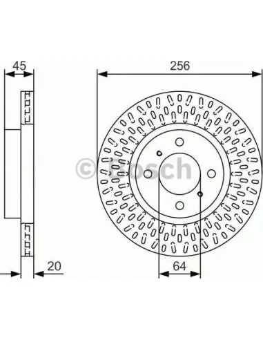 Disco de freno Bosch 0986479T39