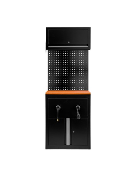 CONJUNTO DE MUEBLES MODULARES (9 PCS) - EXTENSIÓN DE ARMARIO PARA CARRETES (REF.18403) - PLATA