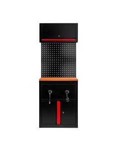 CONJUNTO DE MUEBLES MODULARES (9 PCS) - EXTENSIÓN DE ARMARIO PARA CARRETES (REF.18403) - ROJO