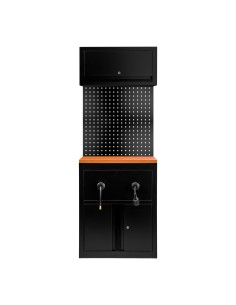 CONJUNTO DE MUEBLES MODULARES (9 PCS) - EXTENSIÓN DE ARMARIO PARA CARRETES (REF.18403) - NEGRO