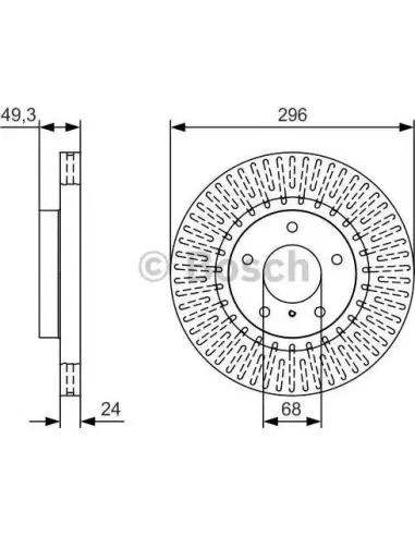 Disco de freno Bosch 0986479T44