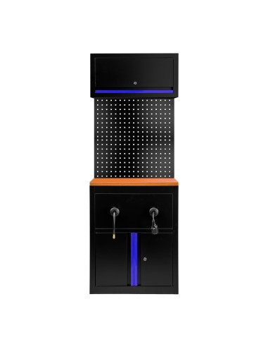 CONJUNTO DE MUEBLES MODULARES (9 PCS) - EXTENSIÓN DE ARMARIO PARA CARRETES (REF.18403) - AZUL