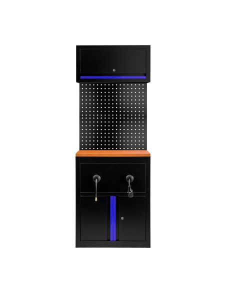 CONJUNTO DE MUEBLES MODULARES (9 PCS) - EXTENSIÓN DE ARMARIO PARA CARRETES (REF.18403) - AZUL