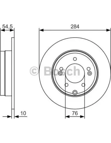 Disco de freno Bosch 0986479T49