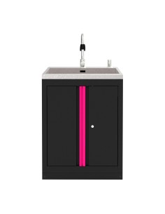 ARMARIO CON FREGADERO INTEGRADO - ROSA