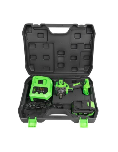 CARRO DE HERRAMIENTAS 7 CAJONES VERDE + 60046C PISTOLA DE IMPACTO A BATERÍA 1/2" 800NM