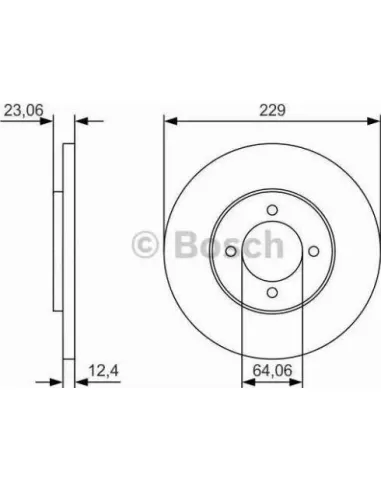 Disco de freno Bosch 0986479T67