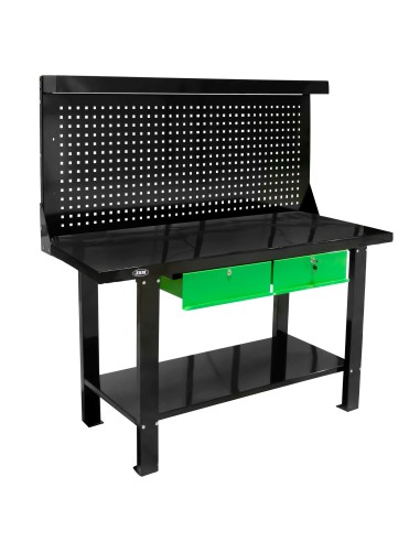 MESA DE TRABAJO DE 2 CAJONES CON PANEL FRONTAL