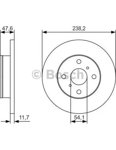 Disco de freno Bosch 0986479T68