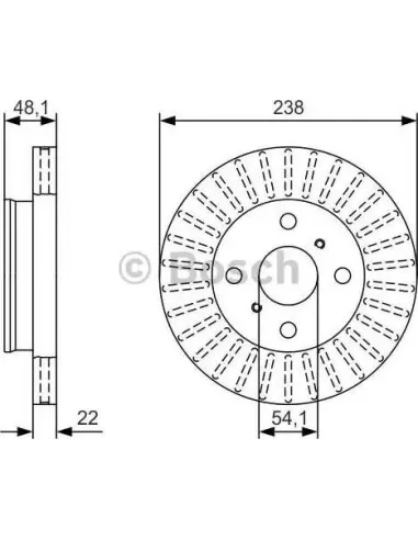 Disco de freno Bosch 0986479T71