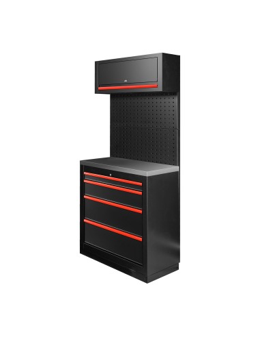 CONJUNTO DE MUEBLES MODULARES (7PCS) - ROJO