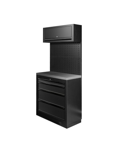 CONJUNTO DE MUEBLES MODULARES (7PCS) - NEGRO