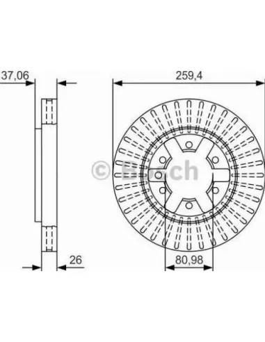 Disco de freno Bosch 0986479T74