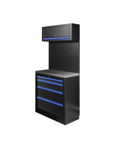 CONJUNTO DE MUEBLES MODULARES (7PCS) - AZUL