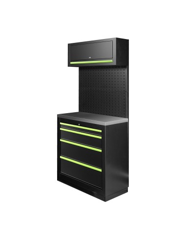 CONJUNTO DE MUEBLES MODULARES (7PCS) - EXTENSIÓN CON ARMARIO DE 4 CAJONES (REF.16627)