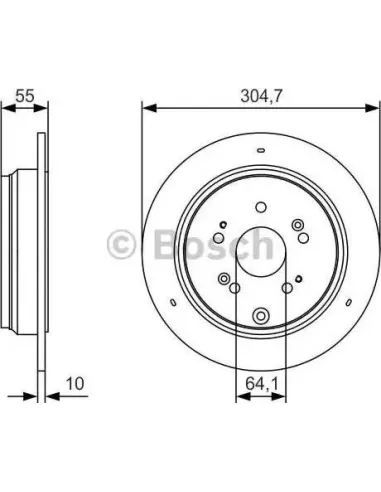 Disco de freno Bosch 0986479T85