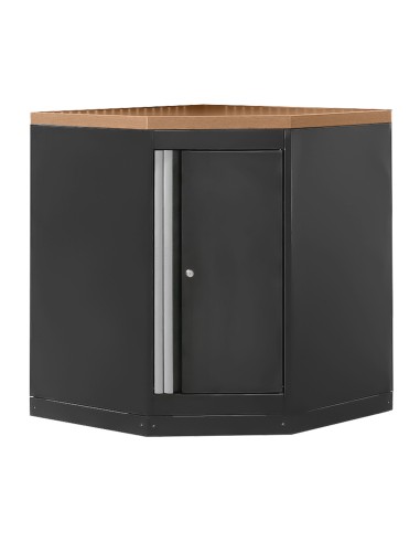 ARMARIO ESQUINERO CON TABLERO DE MDF - PLATA