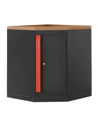 ARMARIO ESQUINERO CON TABLERO DE MDF - ROJO