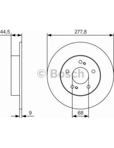 Disco de freno Bosch 0986479T86