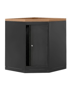ARMARIO ESQUINERO CON TABLERO DE MDF - NEGRO