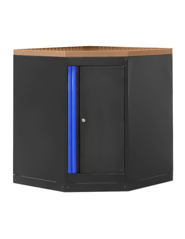 ARMARIO ESQUINERO CON TABLERO DE MDF - AZUL