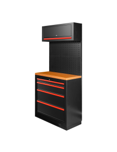 CONJUNTO DE MUEBLES MODULARES (7PCS) - ROJO