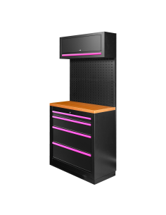 CONJUNTO DE MUEBLES MODULARES (7PCS) - ROSA