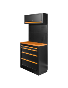 CONJUNTO DE MUEBLES MODULARES (7PCS) - NARANJA