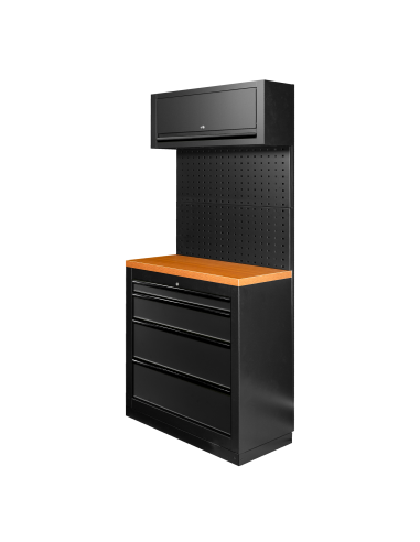 CONJUNTO DE MUEBLES MODULARES (7PCS) - NEGRO