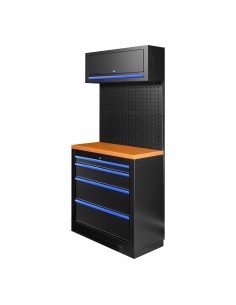 CONJUNTO DE MUEBLES MODULARES (7PCS) - AZUL