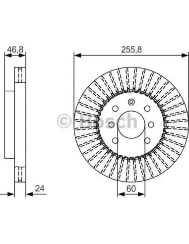 Disco de freno Bosch 0986479T89