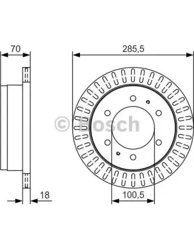 Disco de freno Bosch 0986479T91